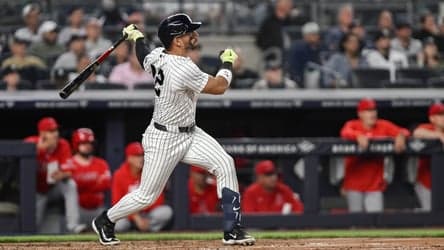 Jose Caballero's walk-off double lifts Yankees to 5-4 win over Angels