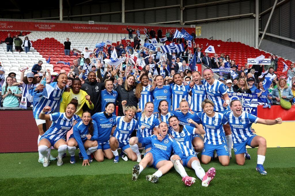Brighton reach Women’s FA Cup final and set ambitions high: ‘We want to be historic’