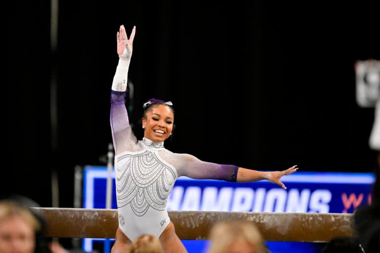 LSU gymnastics dads perform spirited routine to hype NCAA semifinal-bound Tigers