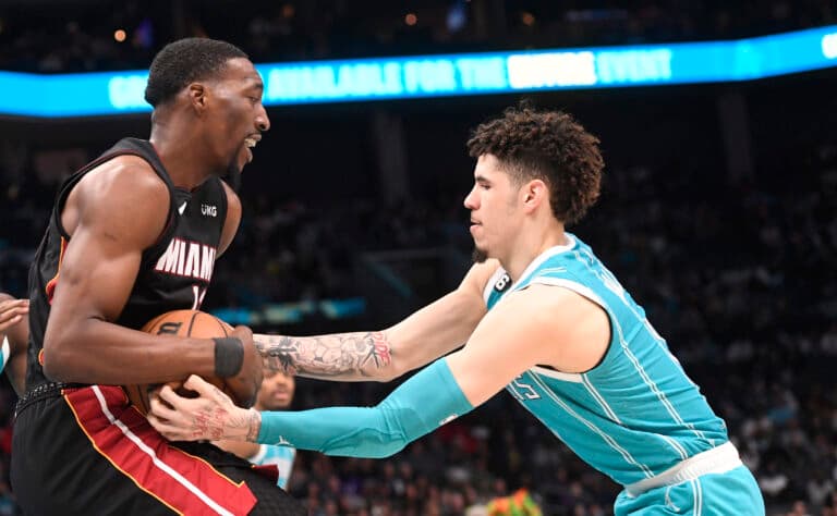 Erik Spoelstra rips LaMelo Ball for tripping Heat star Bam Adebayo