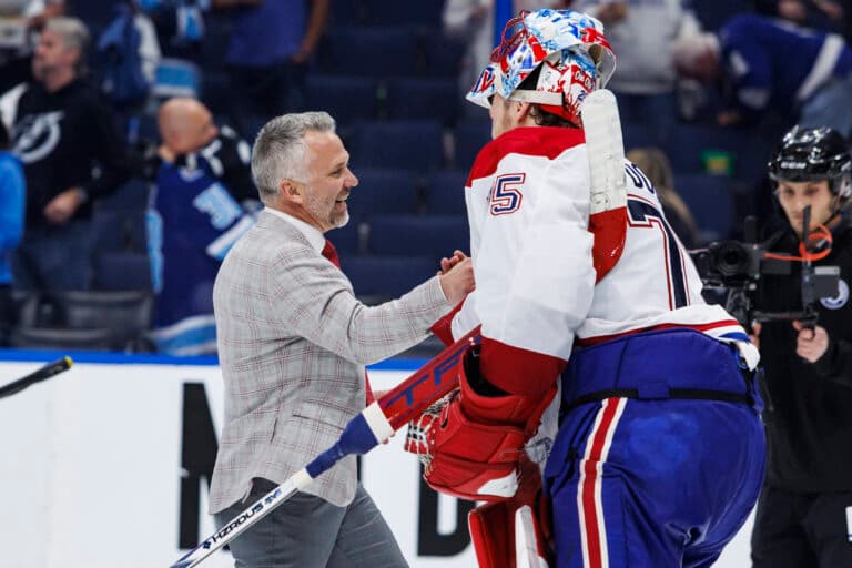 Coach Martin St. Louis lets his inner ‘player’ out after Canadiens’ Game 7 win