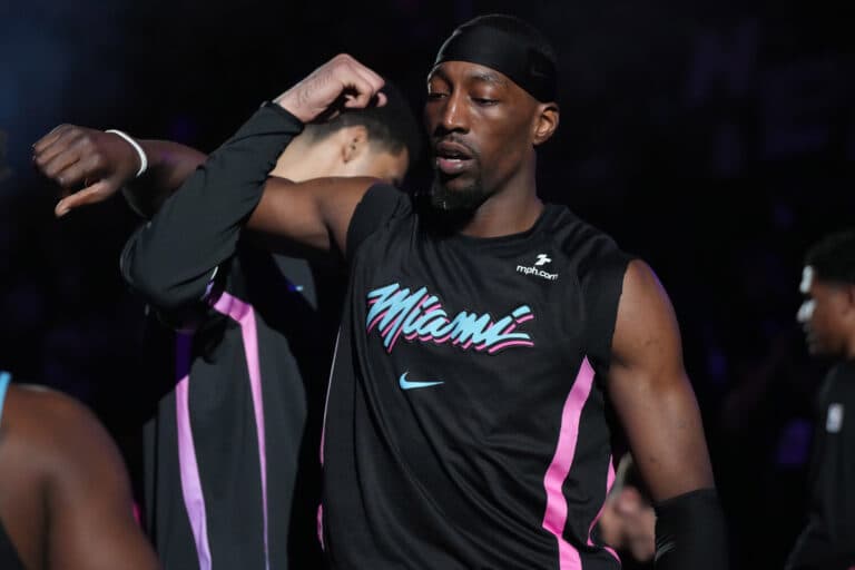 Bam Adebayo injured after LaMelo Ball trip in NBA Play-In game