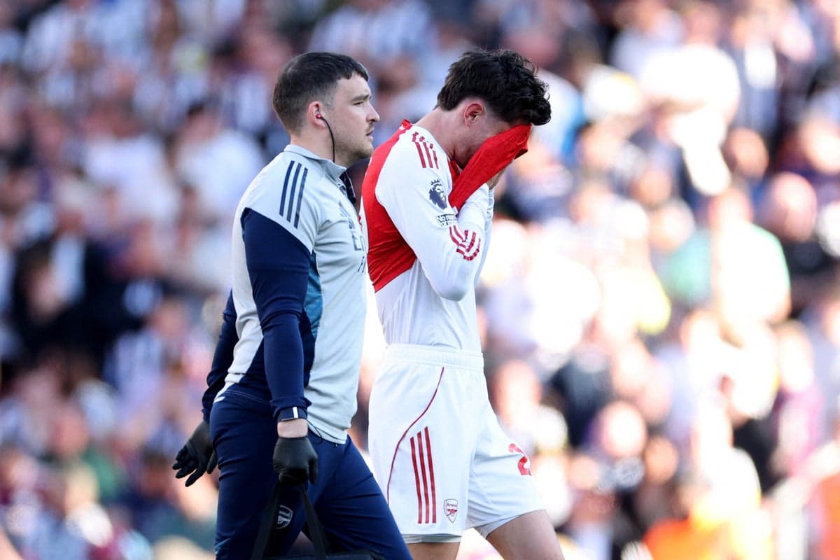 Arsenal dealt latest injury blow as Kai Havertz hobbles off against Newcastle