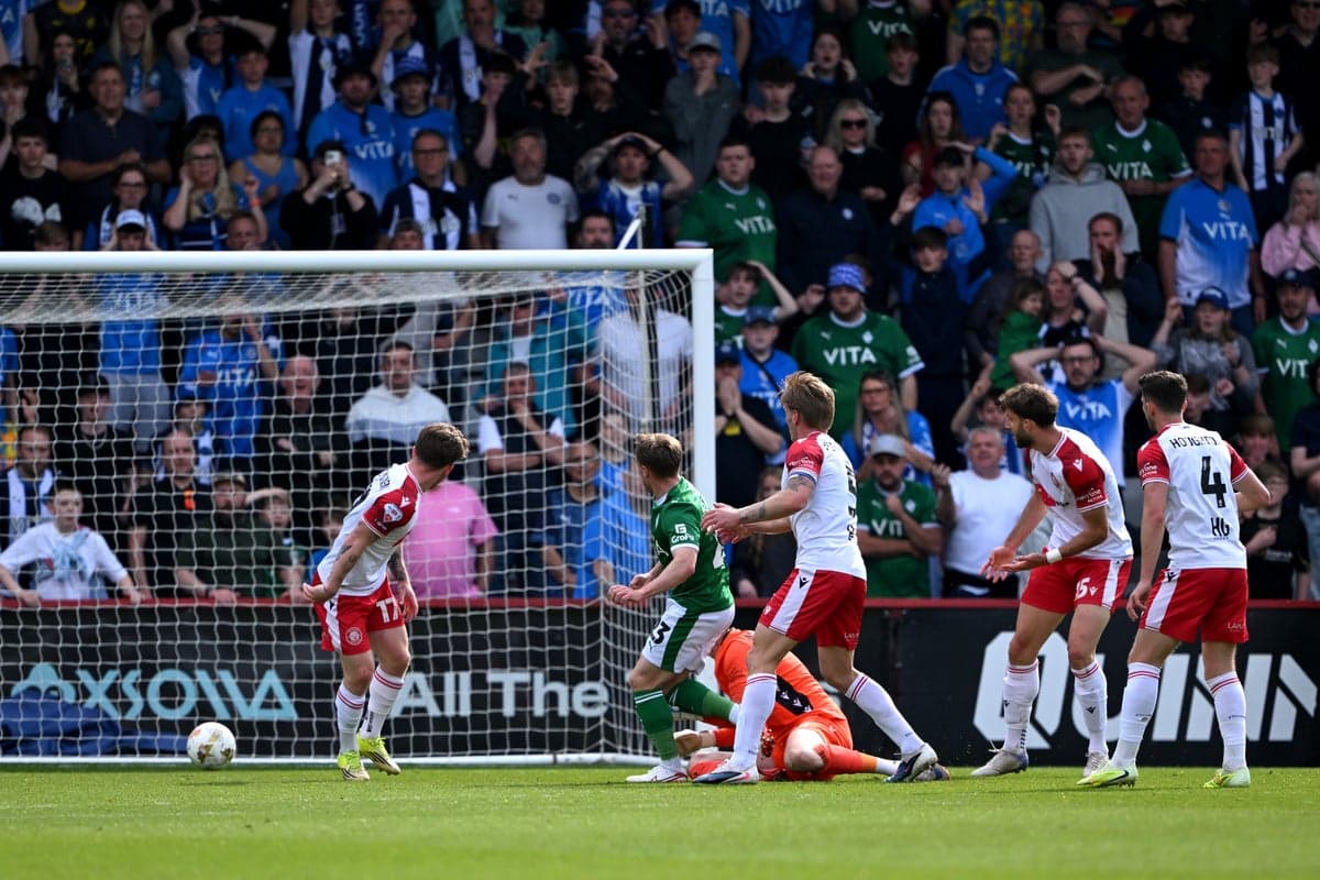 Stockport edge Stevenage in League One play-off after scoring bizarre late goal