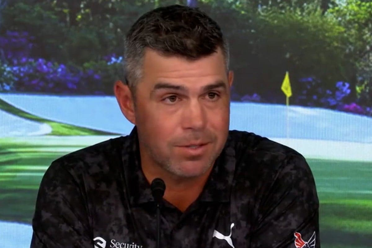 Masters star Gary Woodland fights back tears in emotional press conference after brain tumor battle