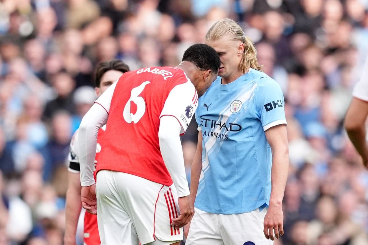 Why was Gabriel not sent off for Erling Haaland ‘headbutt’?