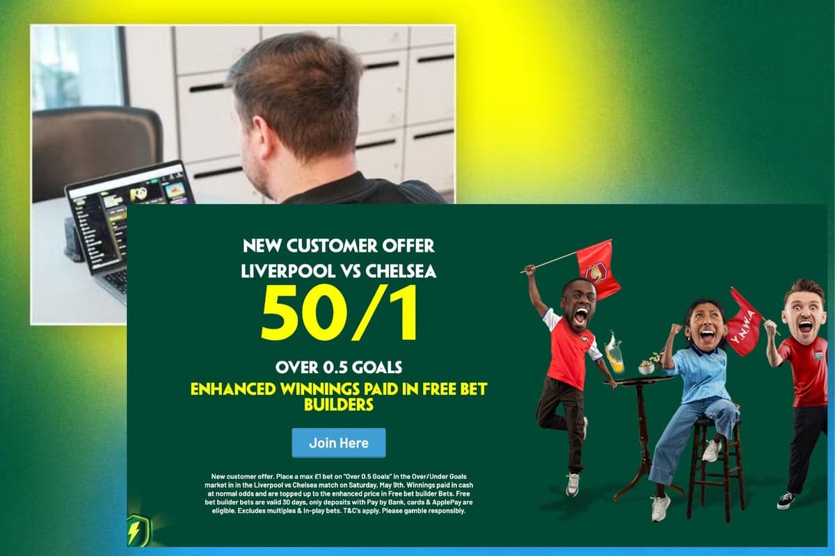 Paddy Power free bet offer: New customers claim 50/1 odds for a goal to be scored in Liverpool vs Chelsea