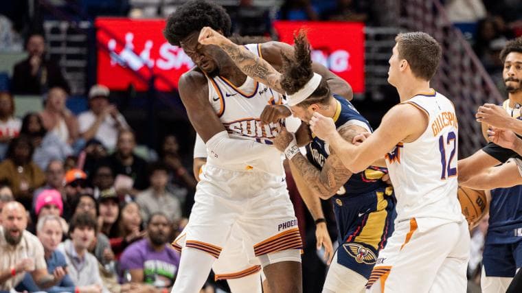 Jose Alvarado reveals funny exchange with Shaquille O'Neal after fighting Mark Williams