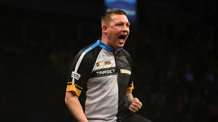 PDC darts: Hollywood ending sees Dobey triumph at Players Championship 9