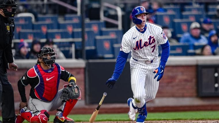 Mets' Brett Baty has a lower OBP than his batting average