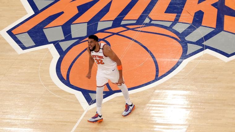 Karl-Anthony Towns still believes the Knicks have the "fight" required to beat the Hawks