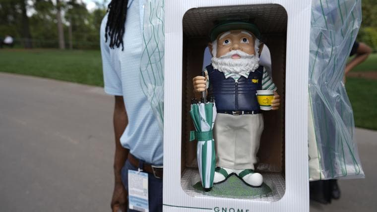 Masters gnome goes for jaw-dropping amount in record sale of Augusta memorabilia