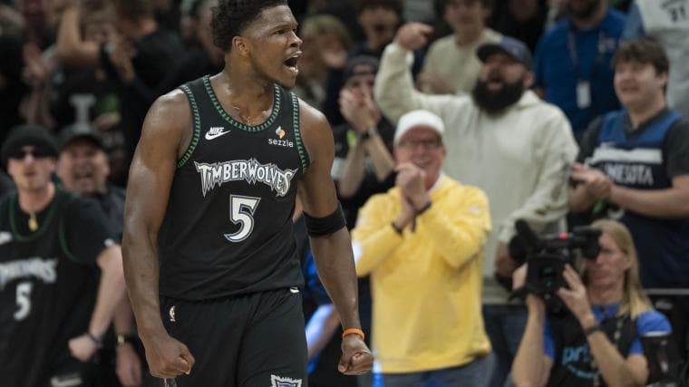 Timberwolves' Anthony Edwards gets Dwyane Wade feat in Game 4 win vs. Spurs