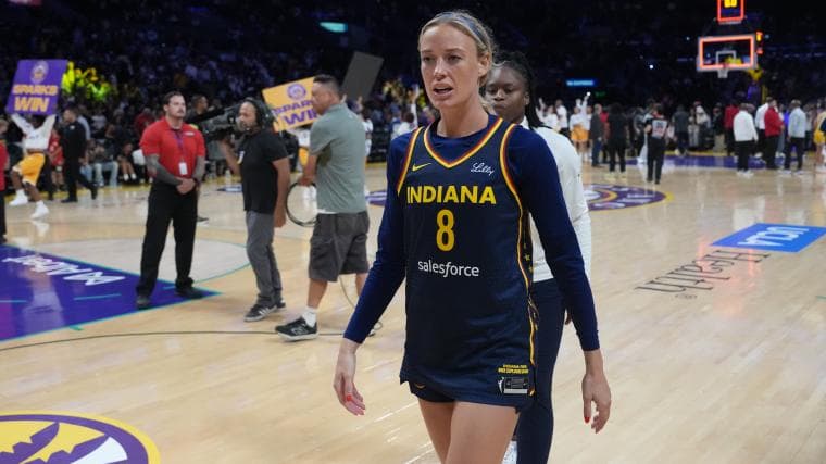 Sophie Cunningham’s arrival outfit before Fever-Sparks game quickly went viral