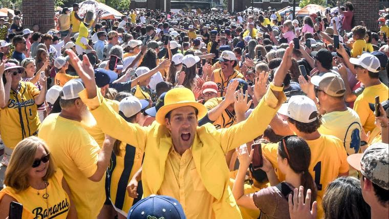 Savannah Bananas break attendance record at college football stadium