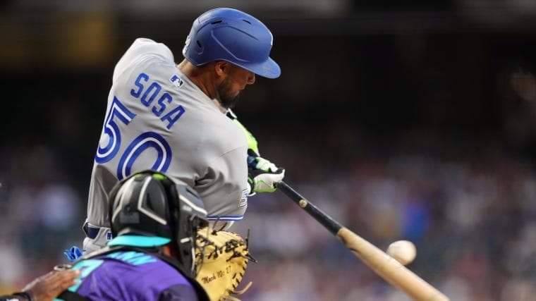Blue Jays' Lenyn Sosa has a higher on-base percentage than batting average this season