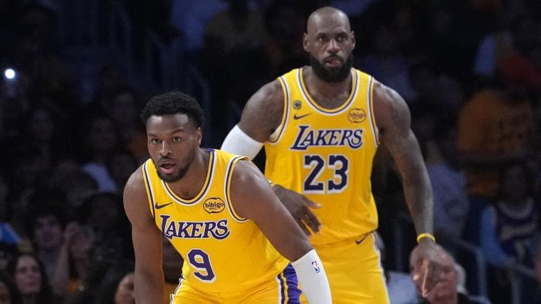 WATCH: Lakers' Bronny and LeBron James share insane NBA Playoffs connection vs. Rockets