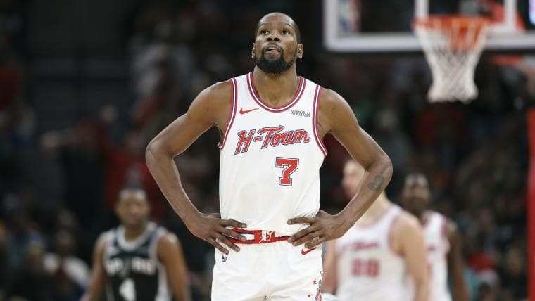 Kevin Durant appears on Rockets' injury report ahead of Game 1 vs. Lakers