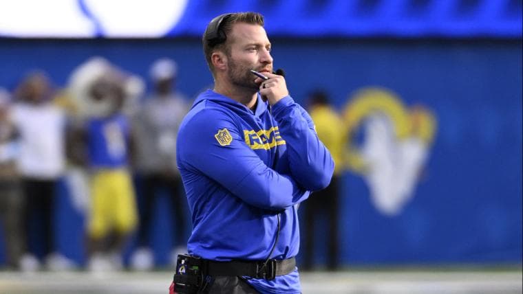 Sean McVay seemed somewhere else after Rams took Ty Simpson