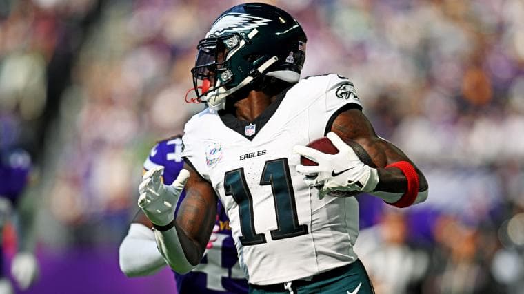 Eagles see DeVonta Smith jump like Jaxon Smith-Njigba if A.J. Brown traded