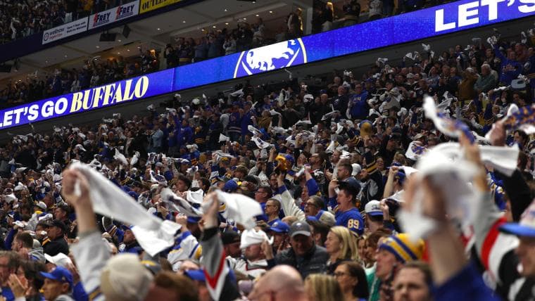 Sabres Blade Gang, explained: Meet the diehard Buffalo fans bringing historic tradition back to NHL playoffs