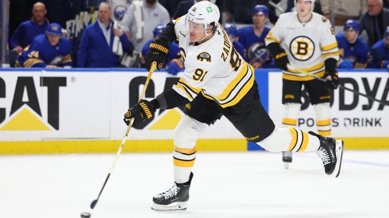 What happened to Nikita Zadorov? Why Bruins' defenseman left down tunnel with potential injury