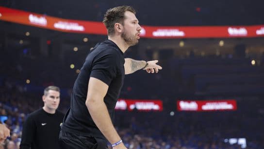 Luka Dončić begins running, but not cleared for contact heading into Game 2