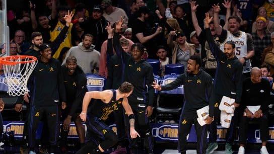 Lakers welcome Luka Dončić back to practice, remains sidelined with hamstring strain