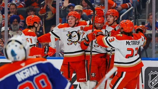 Ducks rally from blown lead for first playoff win in 9 years, tie series in Edmonton