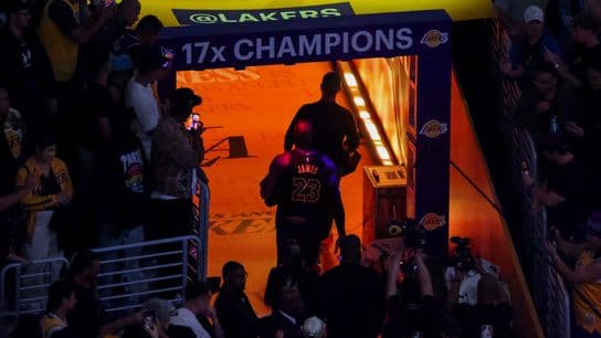 Is the Thunder death march Lebron's final bow in purple and gold