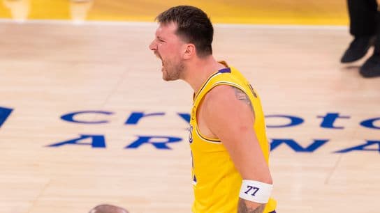 Luka Dončić earns NBA scoring title in first full season for Lakers