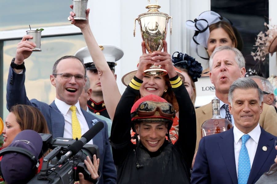 No Triple Crown this year for the horses, but maybe for a jockey