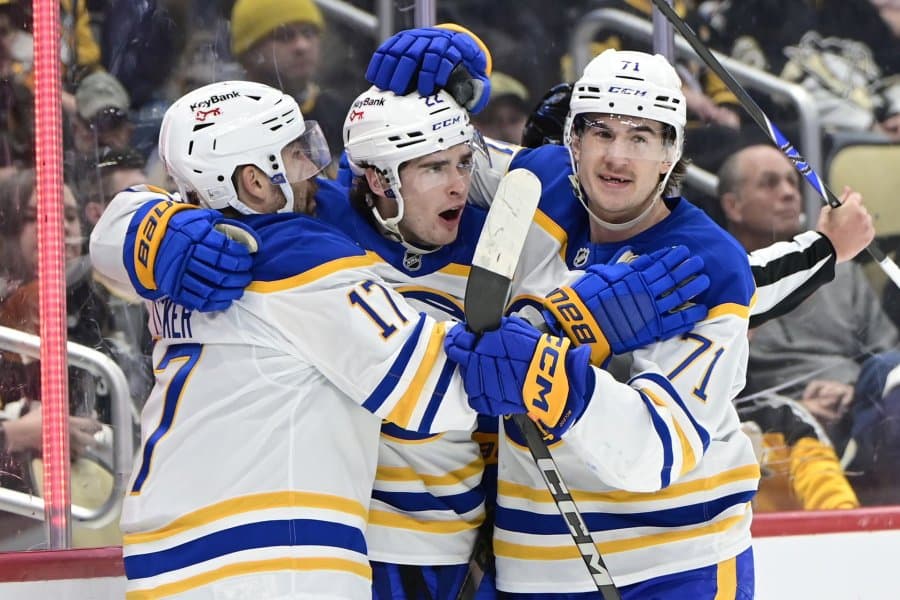 Buffalo Sabres rally to stun Boston Bruins for first playoff win in 15 years