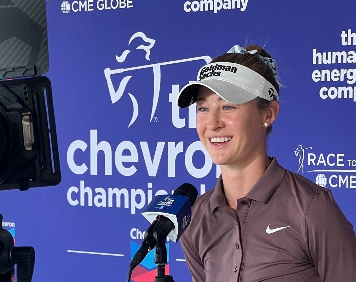 'Super happy' Nelly Korda opens big lead Friday at Chevron Championship