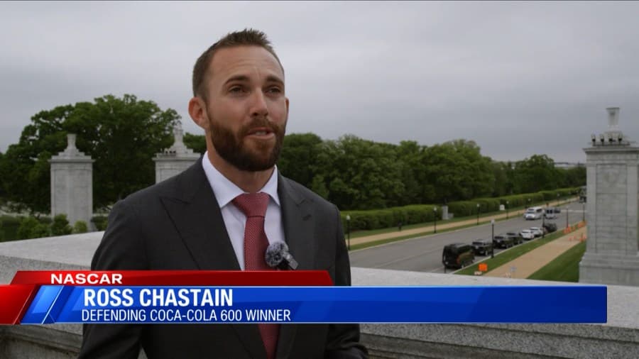 Defending Coca-Cola 600 Winner Ross Chastain Visits Arlington National Cemetery