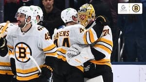 Kastelic scores in 3rd period to lift Bruins over Blue Jackets 3-2, into first wild-card spot