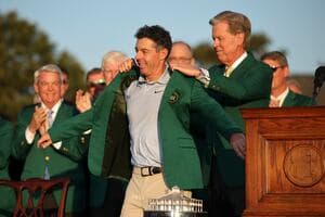 Rory McIlroy goes back-to-back at the Masters to join Jack Nicklaus, Nick Faldo and Tiger Woods