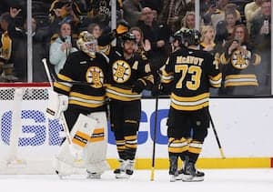 Swayman posts shutout as Bruins clinch East’s top wild card, will face Sabres in first round