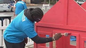 ‘Bring joy’: Panthers players, staff give back on Keep Pounding Day