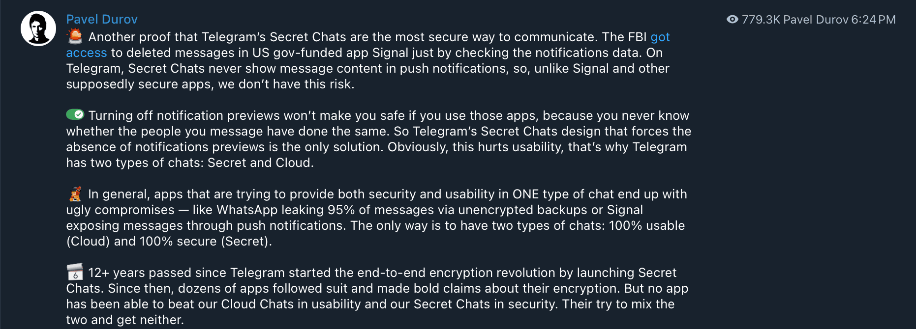 Decentralization, Privacy, Telegram, Pavel Durov