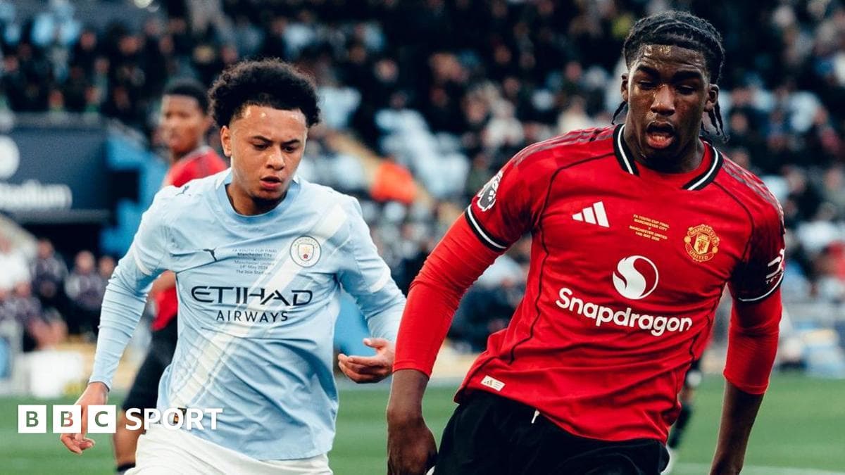 Man City beat rivals Man Utd 2-1 to win FA Youth Cup