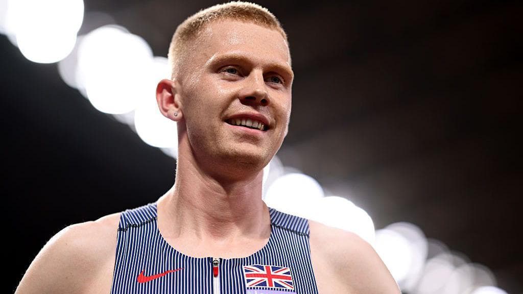 Ben Pattison smiles before competing at the World Athletics Championships