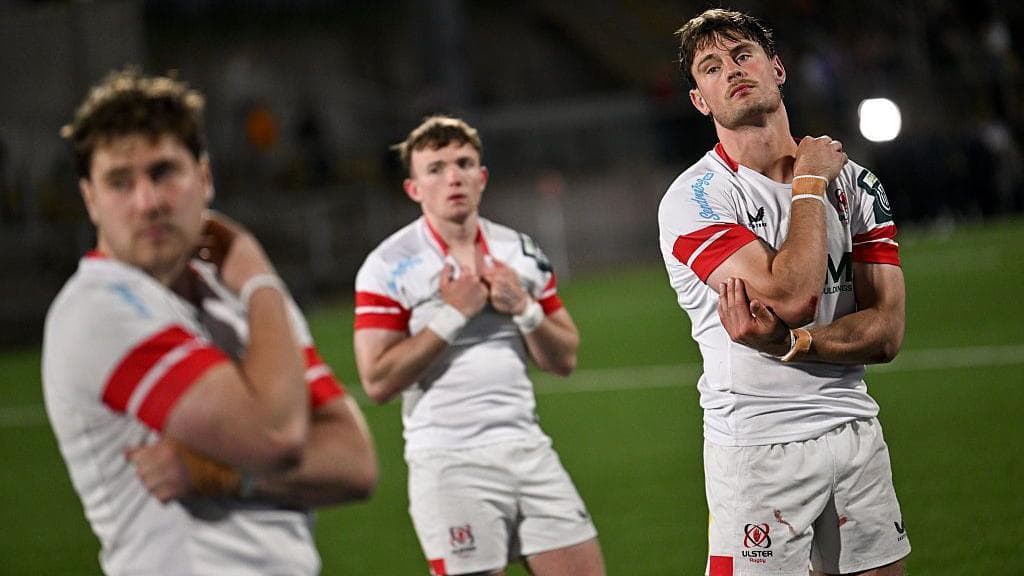 Ulster players dejected at full-time