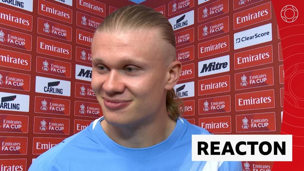 "It's ridiculous" - Haaland hails Pep's Wembley record