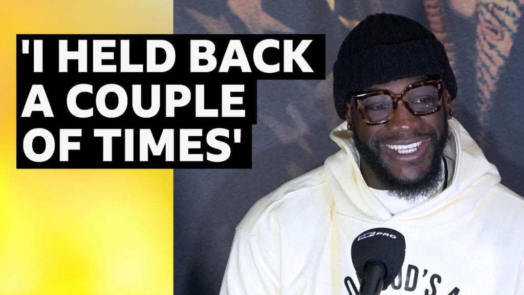 I held back for Chisora's children, says Wilder