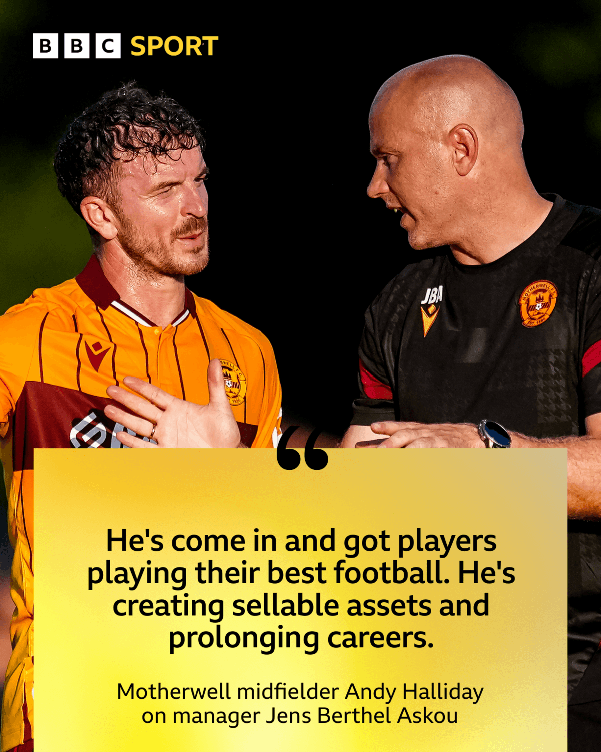 Graphic: Andy Halliday on Jens Berthel Askou