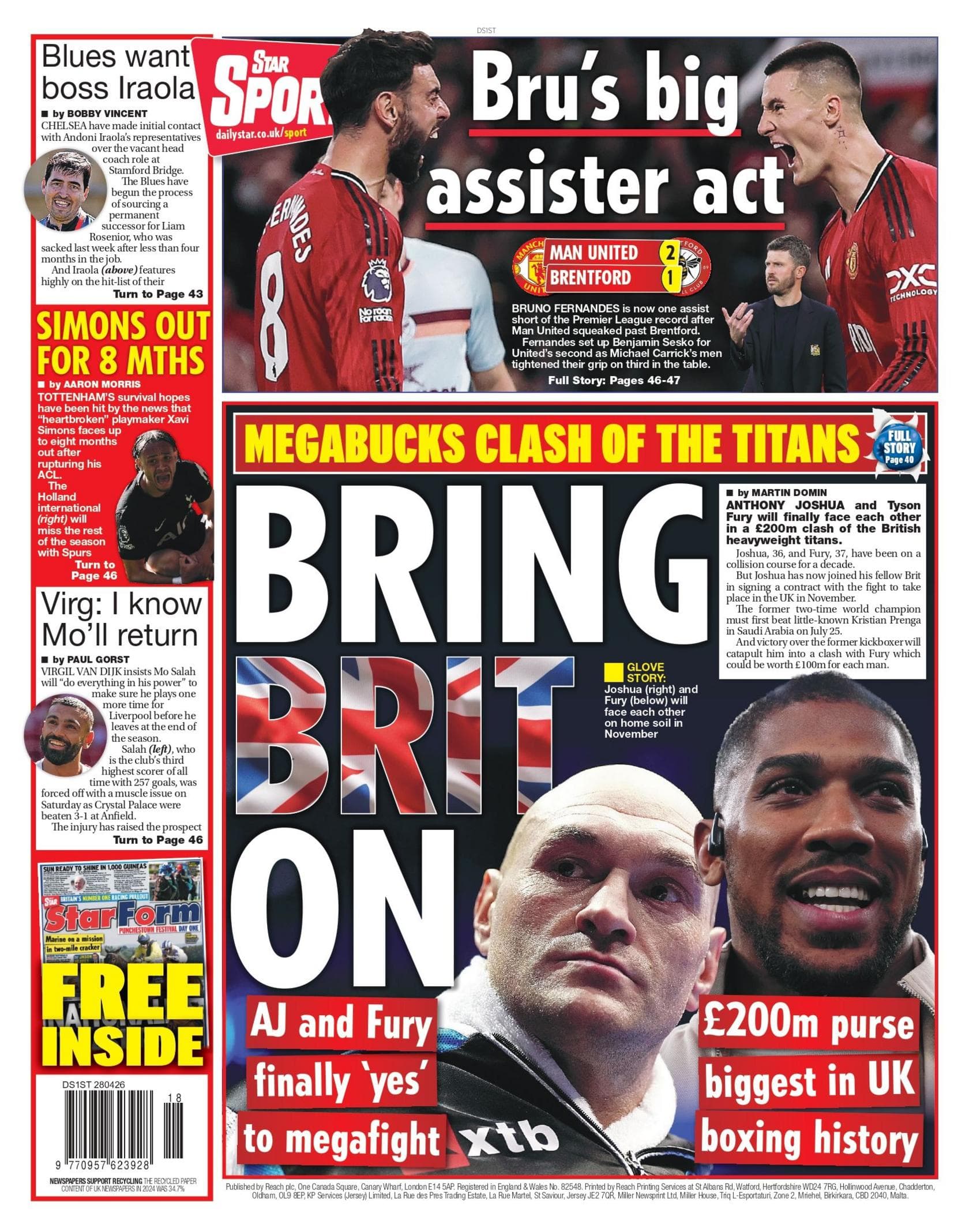 Star back page