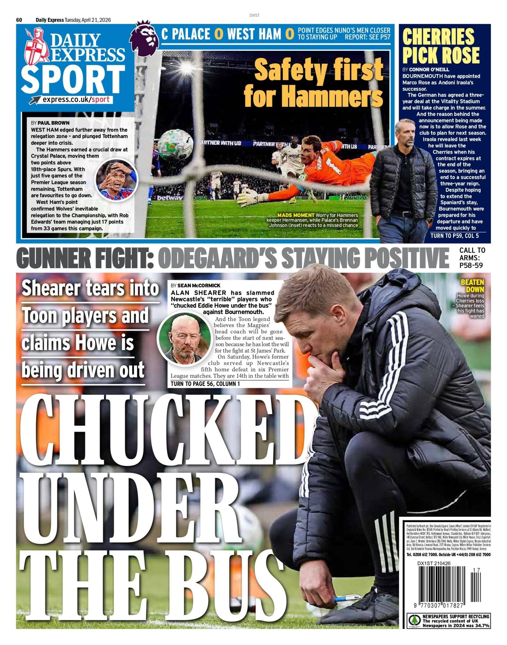 Express back page