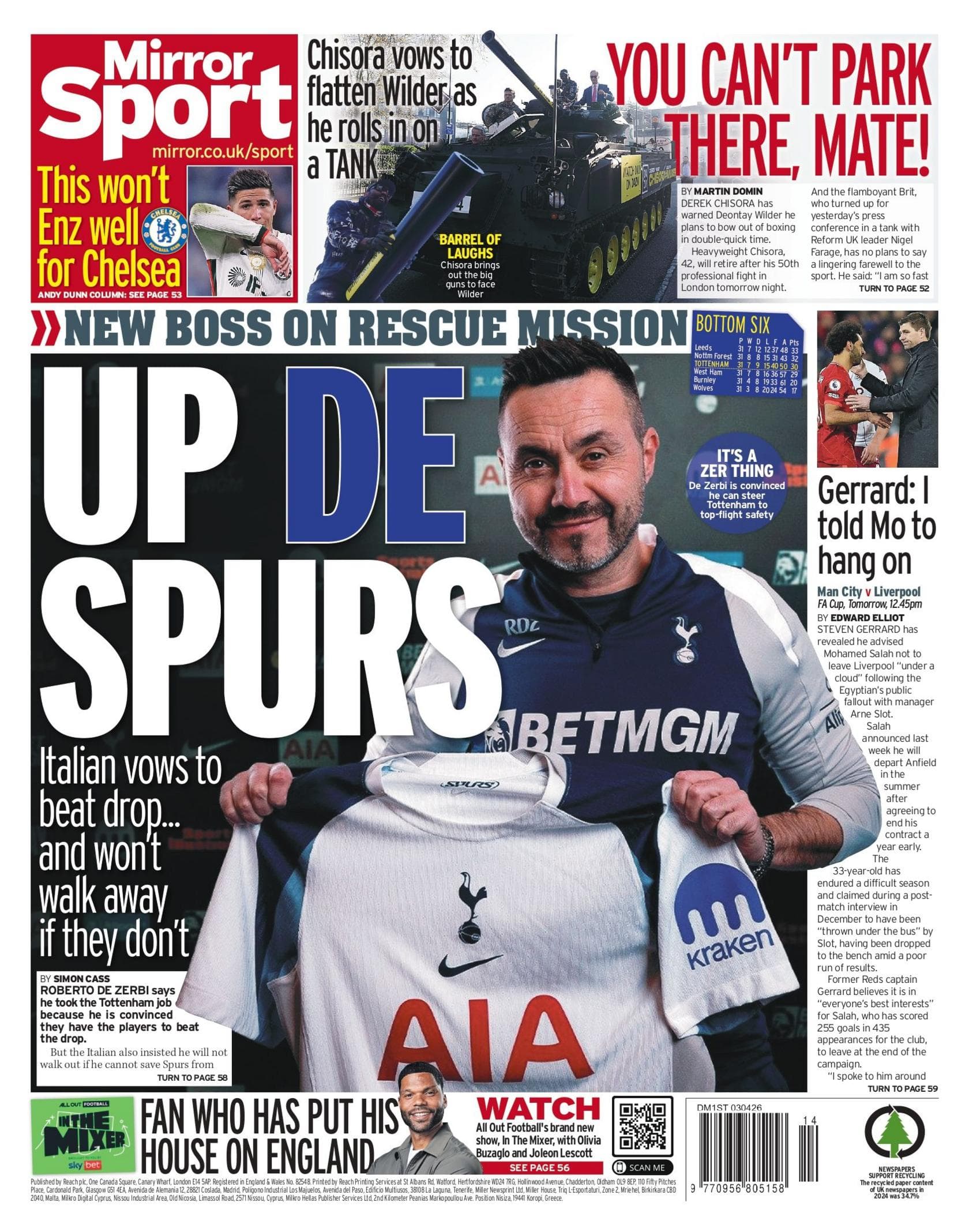 Mirror back page