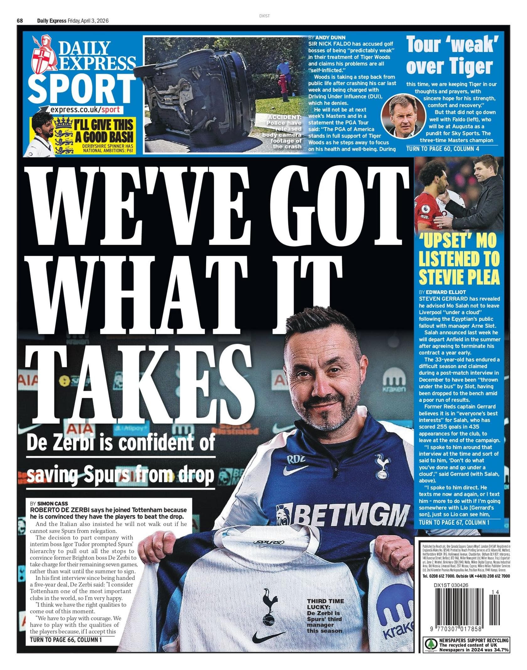 Express back page